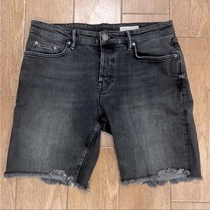 Grey All Saints Jean Shorts Size 33